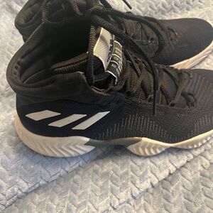 Adidas Men's Black and White Athletic Sneakers